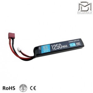 АКБ BlueMAX 1250mAh Lipo 11.1V 20C stick 15x19x105mm Т-коннектор